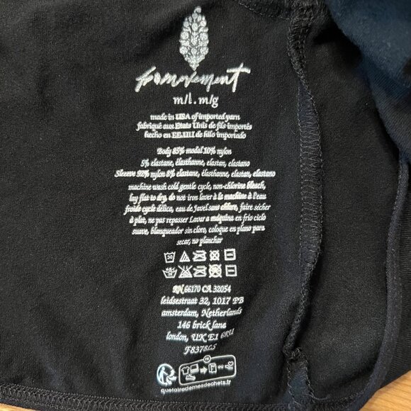 NWOT Free People | Say The Word Black Shrug | M/L - Picture 11 of 11